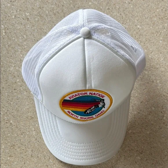 Aviator Nation White Trucker Hat - Picture 4 of 5